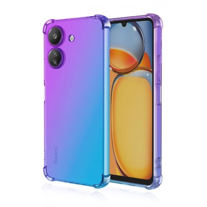 Zadný kryt na Xiaomi Redmi 13C Shock dúhový fialovo-modrý