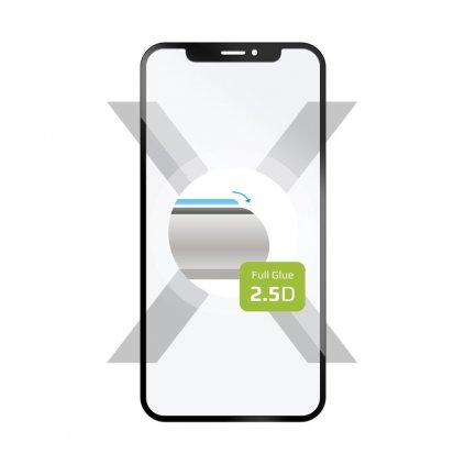 Ochranné tvrdené sklo FIXED Full-Cover pre Motorola Moto G54 5G, priľnavé na celý displej, čierne