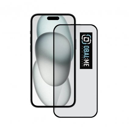 OBAL:ME 5D tvrdené sklo pre Apple iPhone 15 Black