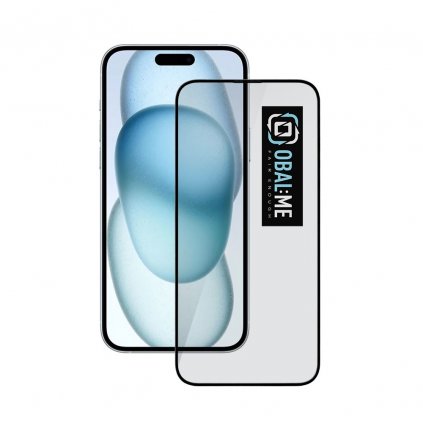 OBAL:ME 5D tvrdené sklo pre Apple iPhone 15 Plus Black