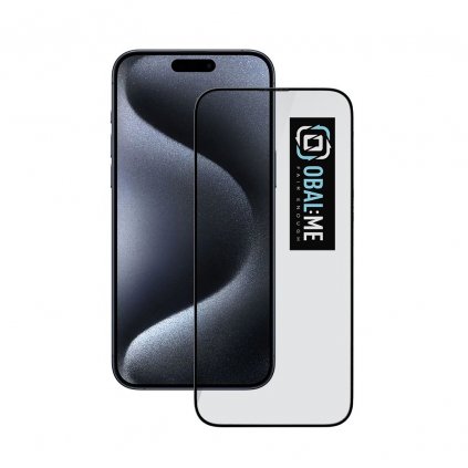 OBAL:ME 5D tvrdené sklo pre Apple iPhone 15 Pro Black