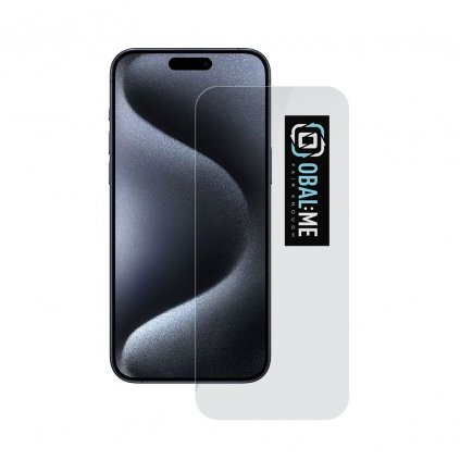 OBAL:ME 2,5D tvrdené sklo pre Apple iPhone 15 Pro Clear