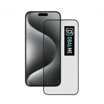 OBAL:ME 5D tvrdené sklo pre Apple iPhone 15 Pro Max Black