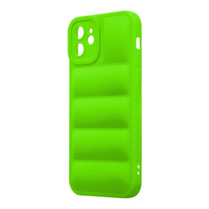 Kryt OBAL:ME Puffy pre Apple iPhone 12 Green