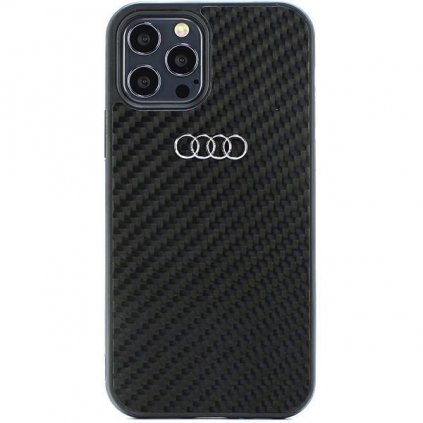 Zadný kryt Audi Carbon Fiber pre iPhone 12/12 Pro Black