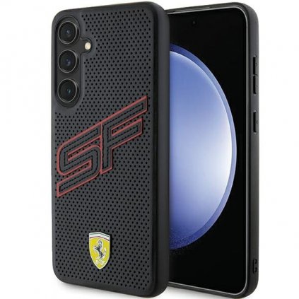 Zadný kryt FERRARI Big SF Perforated FEHCS24SPINK pre Samsung Galaxy S24 Black