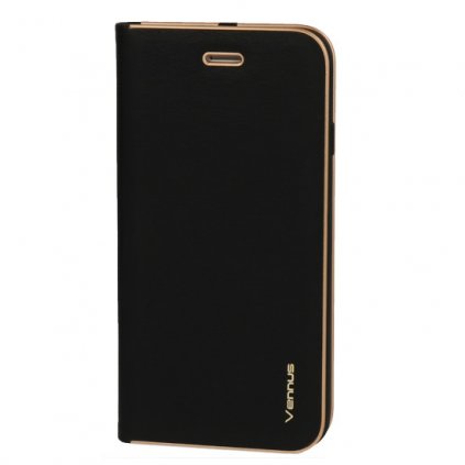 Flipové puzdro Vennus s rámčekom pre Iphone 14 Pro Max čierne