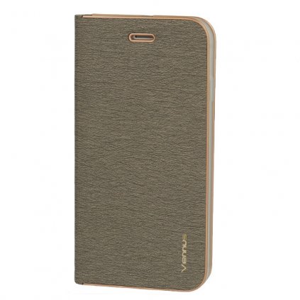 Flipové puzdro Vennus s rámčekom pre Iphone 13 Mini sivé
