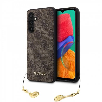 Zadný kryt Guess 4G Charms pre Samsung Galaxy S23 FE Brown