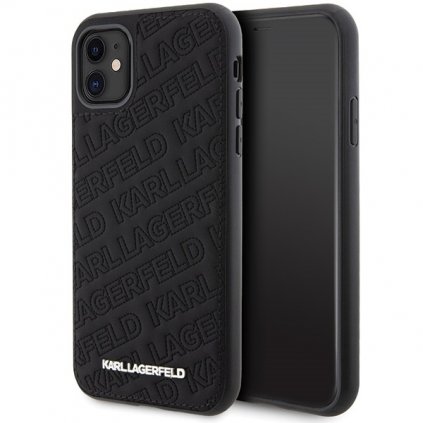 Zadný kryt  KARL LAGERFELD Quilted K Pattern KLHCN61PQKPMK pre Iphone 11/ Xr Black