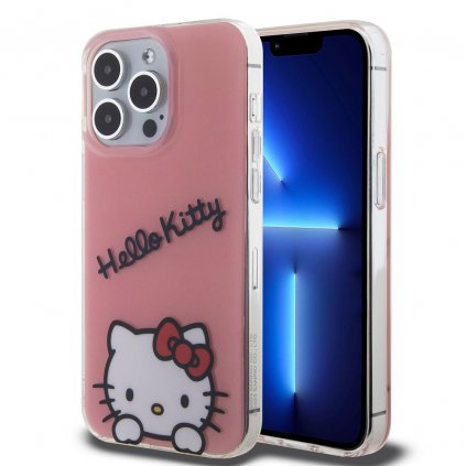 Zadný kryt Hello Kitty IML Daydreaming Logo pre iPhone 13 Pro Pink