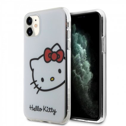 Zadný kryt Hello Kitty IML Head Logo pre iPhone 11 White