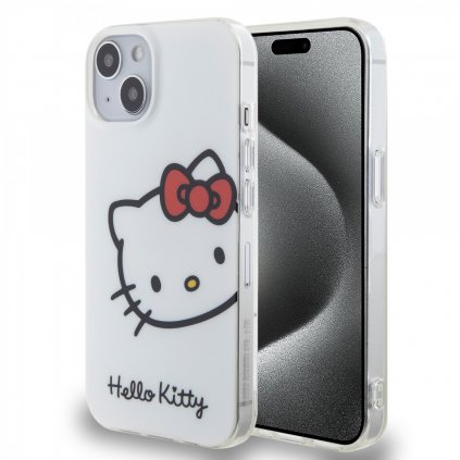 Zadný kryt Hello Kitty IML Head Logo pre iPhone 13 White