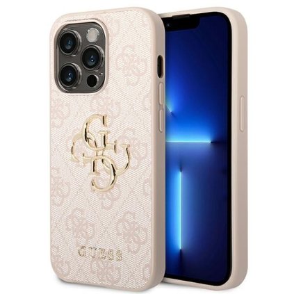 Zadný kryt  GUESS 4G Big Metal Logo GUHCP14L4GMGPI pre Iphone 14 Pro pink