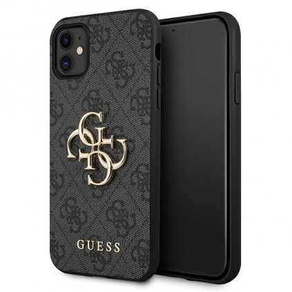 Zadný kryt  GUESS 4G Big Metal Logo GUHCN614GMGGR pre Iphone 11 Grey