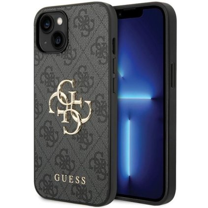 Zadný kryt  GUESS 4G Big Metal Logo GUHCP15M4GMGGR pre Iphone 15 Plus Grey