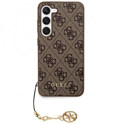 Zadný kryt  GUESS - hardcase 4G Charms Collection GUHCS24MGF4GBR pre Samsung Galaxy S24 Plus Brown