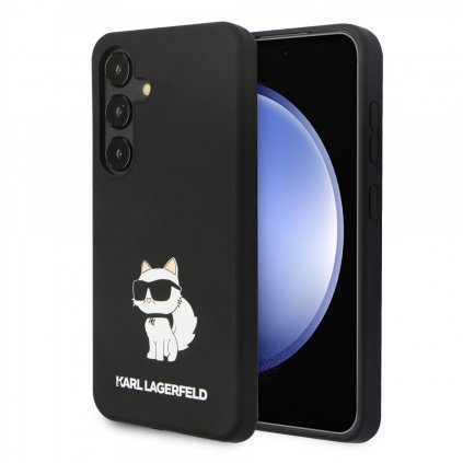 Zadný kryt Karl Lagerfeld Liquid Silicone Choupette NFT pre Samsung Galaxy S24 Black