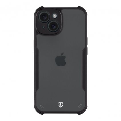 Zadný kryt Tactical Quantum Stealth pre Apple iPhone 15 Priehľadný/čierny