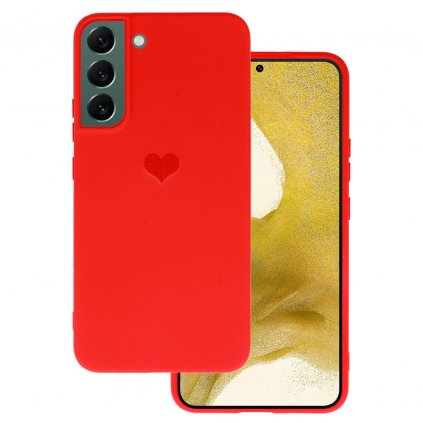 Zadný kryt Vennus Heart pre Samsung Galaxy S22 Plus design 1 červený
