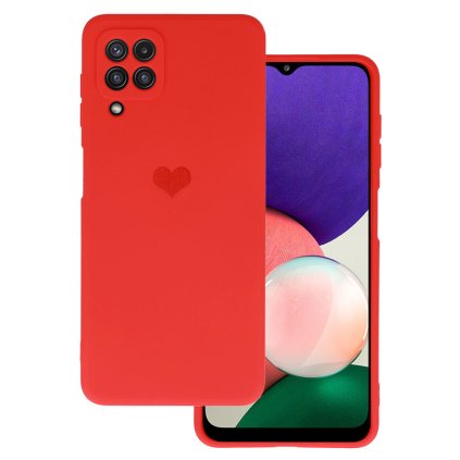 Zadný kryt Vennus Heart pre Samsung Galaxy A22 4G/M22 4G design 1 červeny