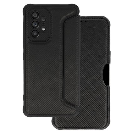 Puzdro Razor Carbon Book pre Samsung Galaxy A52/A52S, čierne