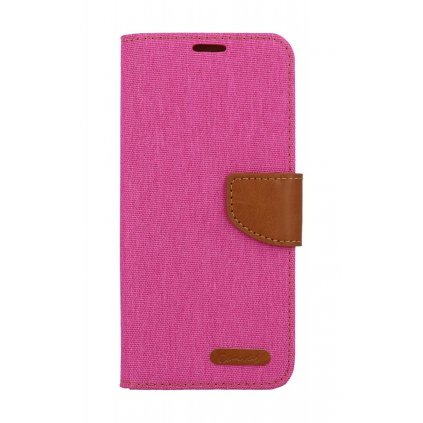 Flipové puzdro Canvas pre Samsung A15 ružové