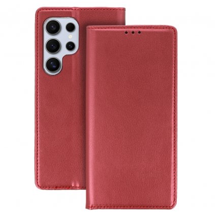 Smart Magneto Flipové puzdro TopQ pre Xiaomi Redmi Note 12 Pro 5G burgundy