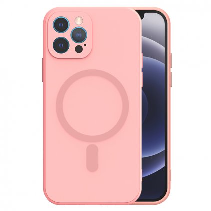 TEL PROTECT MagSilikónové puzdro pre Iphone 15 Plus Light Pink