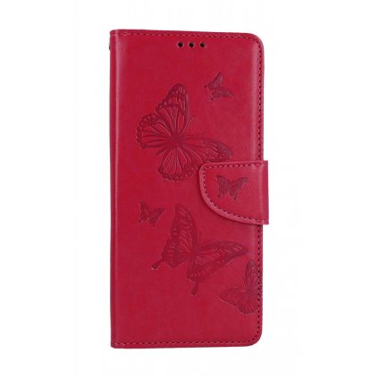 Flipové puzdro TopQ pre Xiaomi Redmi 12C Butterfly ružové