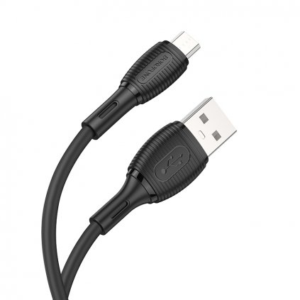 Dátový kábel Borofone BX86 Advantage - USB na Micro USB - 2,4A 1 meter čierny
