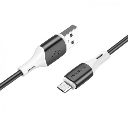 Dátový kábel Borofone BX79 - USB na Micro USB - 2,4A 1 meter čierny
