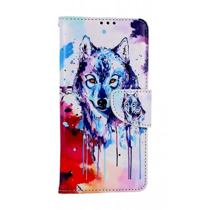 Flipové puzdro TopQ pre Xiaomi Redmi Note 12S Kresba vlka