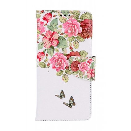 Flipové puzdro TopQ pre Samsung A54 5G Nežné kvety