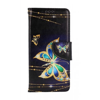 Flipové puzdro TopQ pre Samsung A54 5G Zlatý motýlik