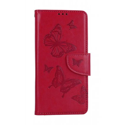Flipové puzdro TopQ pre Xiaomi Redmi Note 12 Butterfly ružové