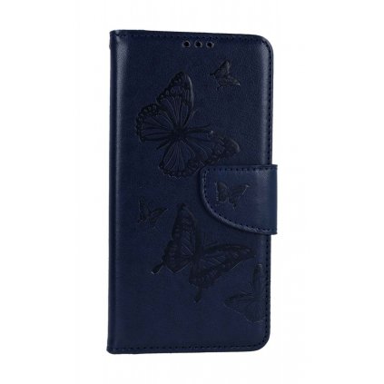 Flipové puzdro TopQ pre Xiaomi Redmi Note 12S Butterfly tmavo modré