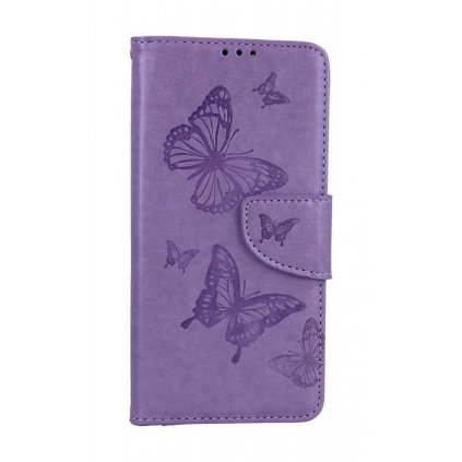 Flipové puzdro TopQ pre Xiaomi Redmi Note 12S Butterfly fialové