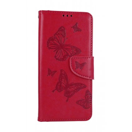 Flipové puzdro TopQ pre Samsung A14 Butterfly ružové