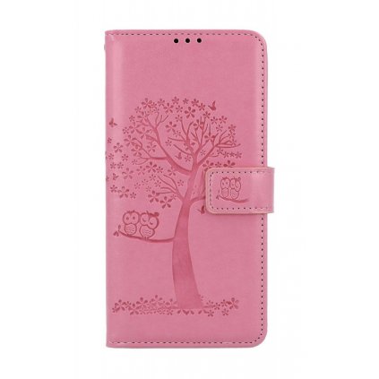 Flipové puzdro TopQ pre Xiaomi Redmi Note 12 Ružový strom sovičky