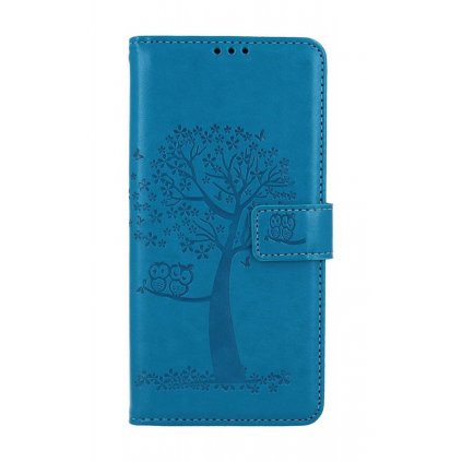 Flipové puzdro TopQ pre Xiaomi Redmi Note 12 Tyrkysový strom sovičky