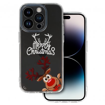 Vianočné puzdro TEL PROTECT pre Iphone 13 Pro Design 1 Clear