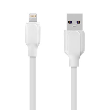 Dátový kábel OBAL:ME Simple USB-A - Lightning 1 m biely