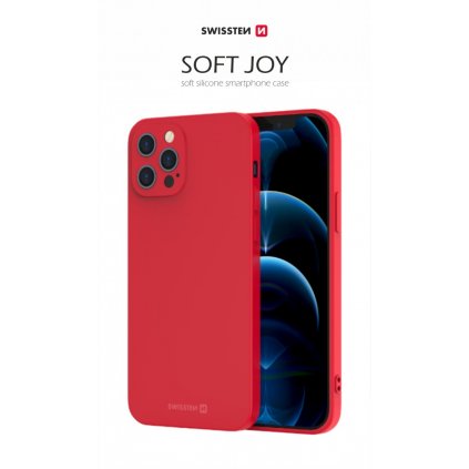 Zadný kryt Swissten Soft Joy pre iPhone 15 Pro Max červený