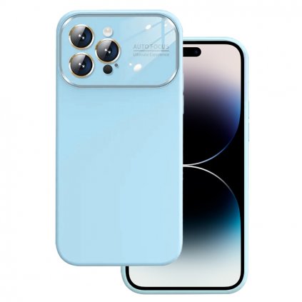 Mäkké silikónové puzdro na šošovky pre Iphone 12 svetlo modré
