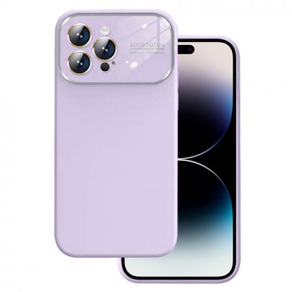Mäkké silikónové puzdro na šošovky pre Iphone 11 svetlo fialové