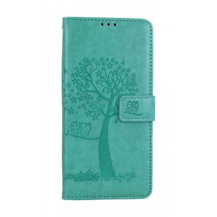 Flipové puzdro TopQ pre Xiaomi Redmi Note 12 Pro+ 5G Zelený strom sovičky