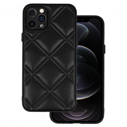 Kožené 3D puzdro pre Iphone 11 Pro design 3 čierne