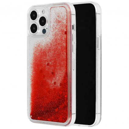 Puzdro Liquid Heart pre Iphone 12 Pro Max Red