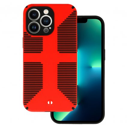 Puzdro TEL PROTECT Grip pre Iphone 13 Pro Max Red
